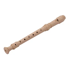 Барокко Стиль пальцы 8 отверстий кларнет сопрано Блокфлейта дискант ABS Флейта с чистящей палкой портативный, на шнурке палец отдых