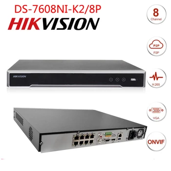 

Original Hikvision DS-7608NI-K2/8P 8MP H.265 NVR 8CH/16CH Network Video Recorder with 8POE ports Embedded Plug & Play 4K NVR