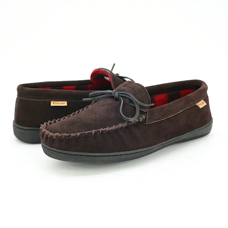 men's fuzzy moccasins
