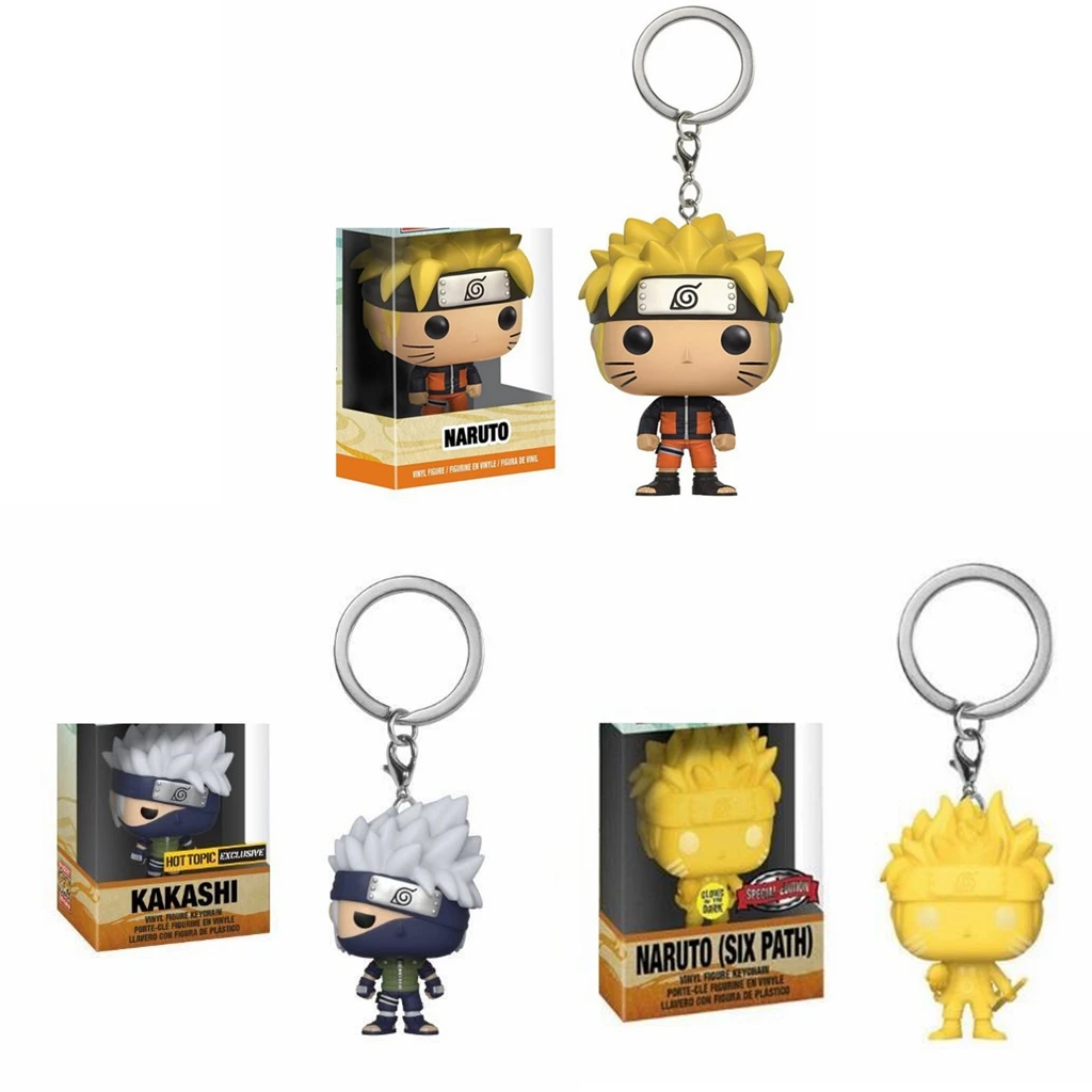 Экшн-игрушка Какаши Funko Наруто брелок для ключей светится в темноте популярная