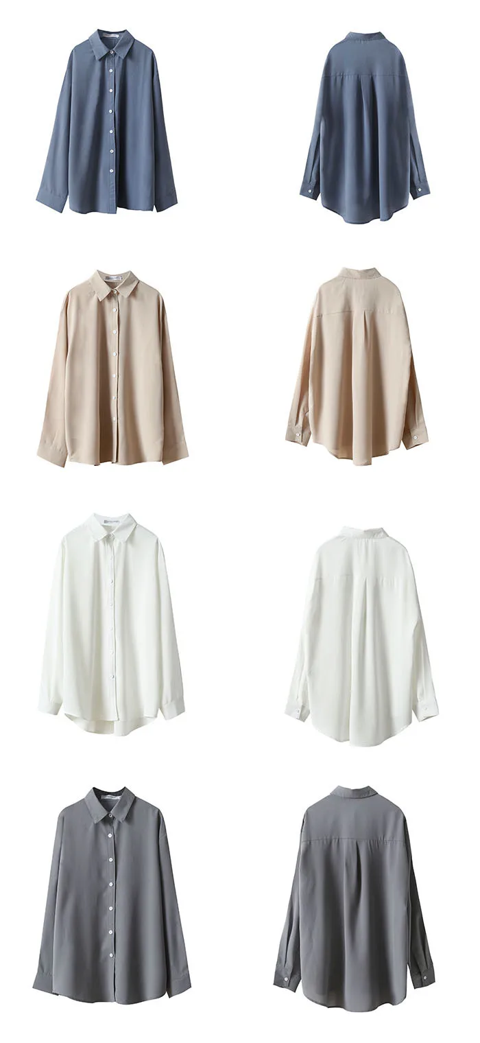 Корейский топ Normcore/Минималистичная белая блузка Blusas Femininas Elegante Женские топы с длинным рукавом весенняя женская одежда