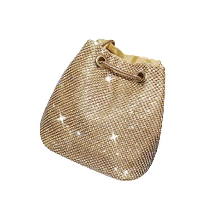 Sacos de balde de strass para mulheres,