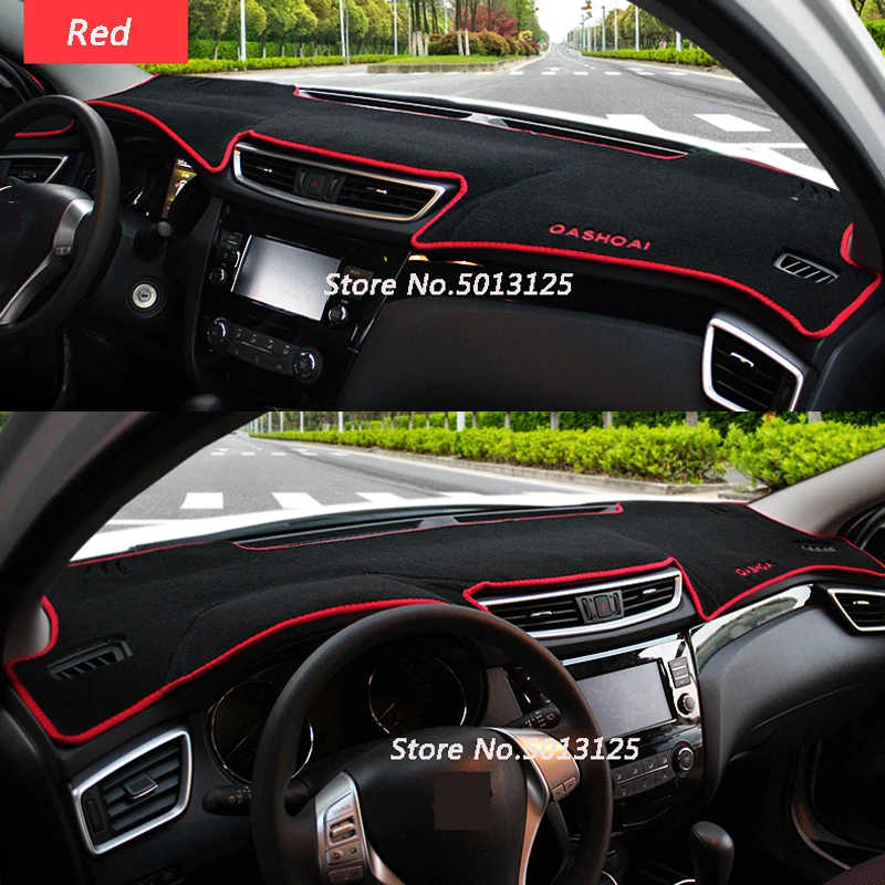 OPisuda polyester Non-slip Car Dashboard Cover Dash Mat For Nissan Qashqai J11 2014 2015 2016 2017 2018 RHD