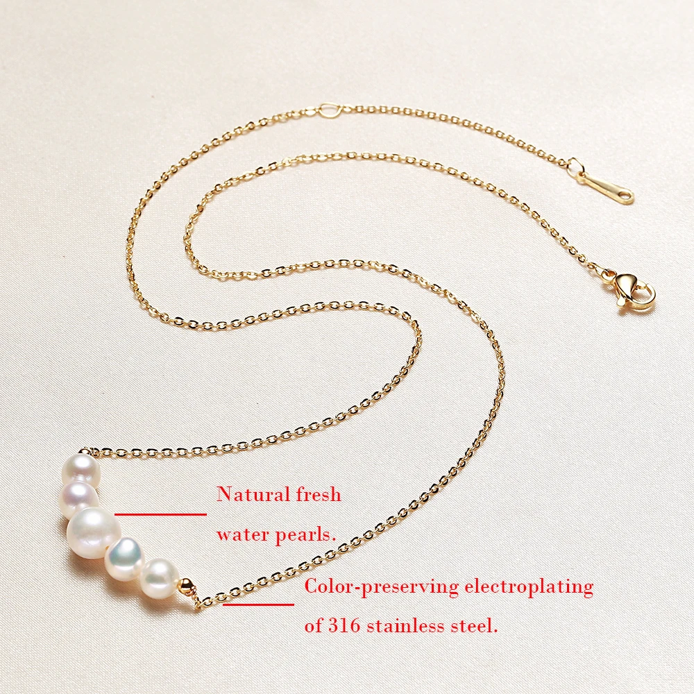 Natural freshwater pearls beaded pearls made of high quality