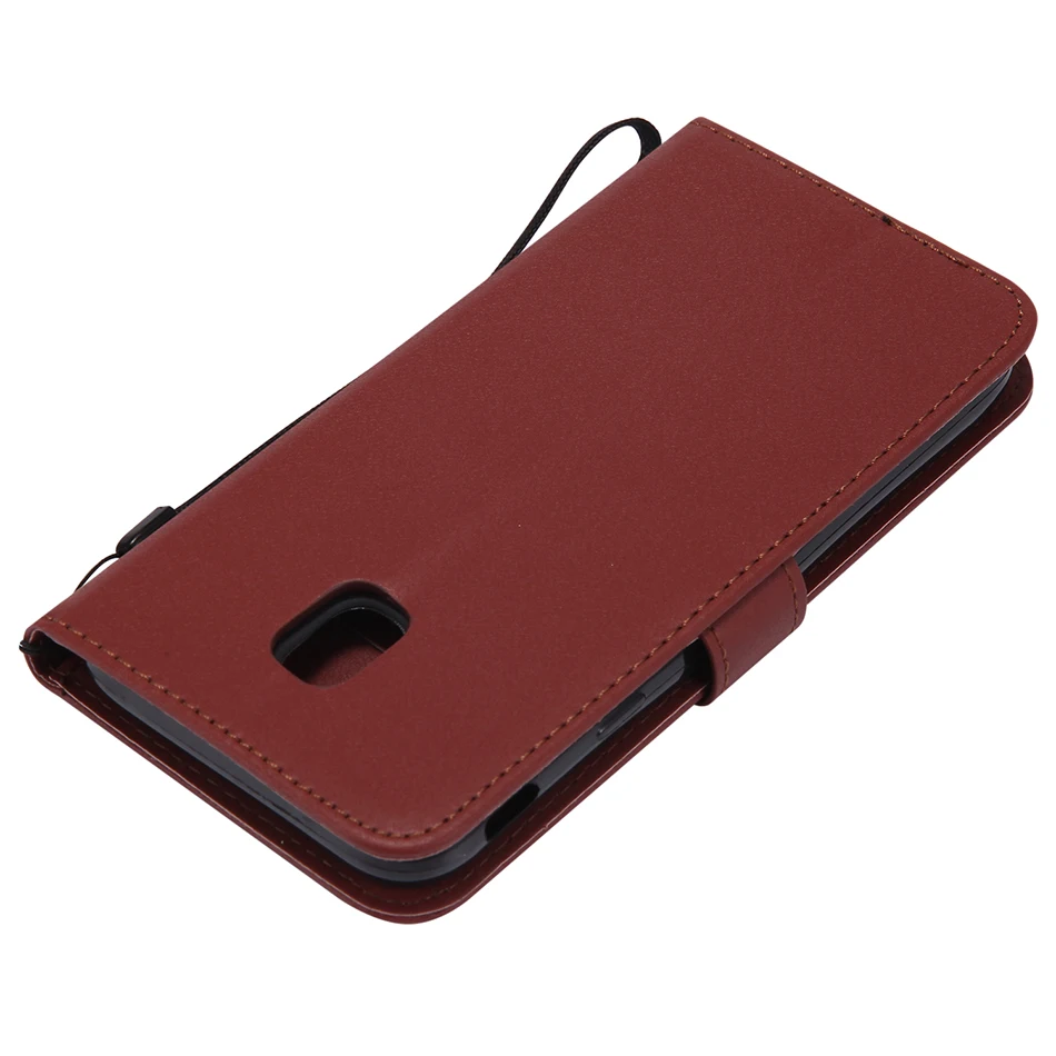 Однотонный Чехол-книжка из искусственной кожи для samsung Galaxy Grand Prime G530 G531H J4 J6 Plus J2 Pro, чехол для телефона B300