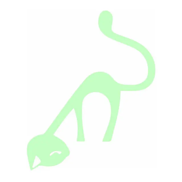 Aranyos Szemtelen Macska Fényes Kapcsoló Falmatrica Nappali Hálószoba Ragyog A Sötét Dekoráció Otthoni Matricákban Fluoreszkáló Matricák - Image 3