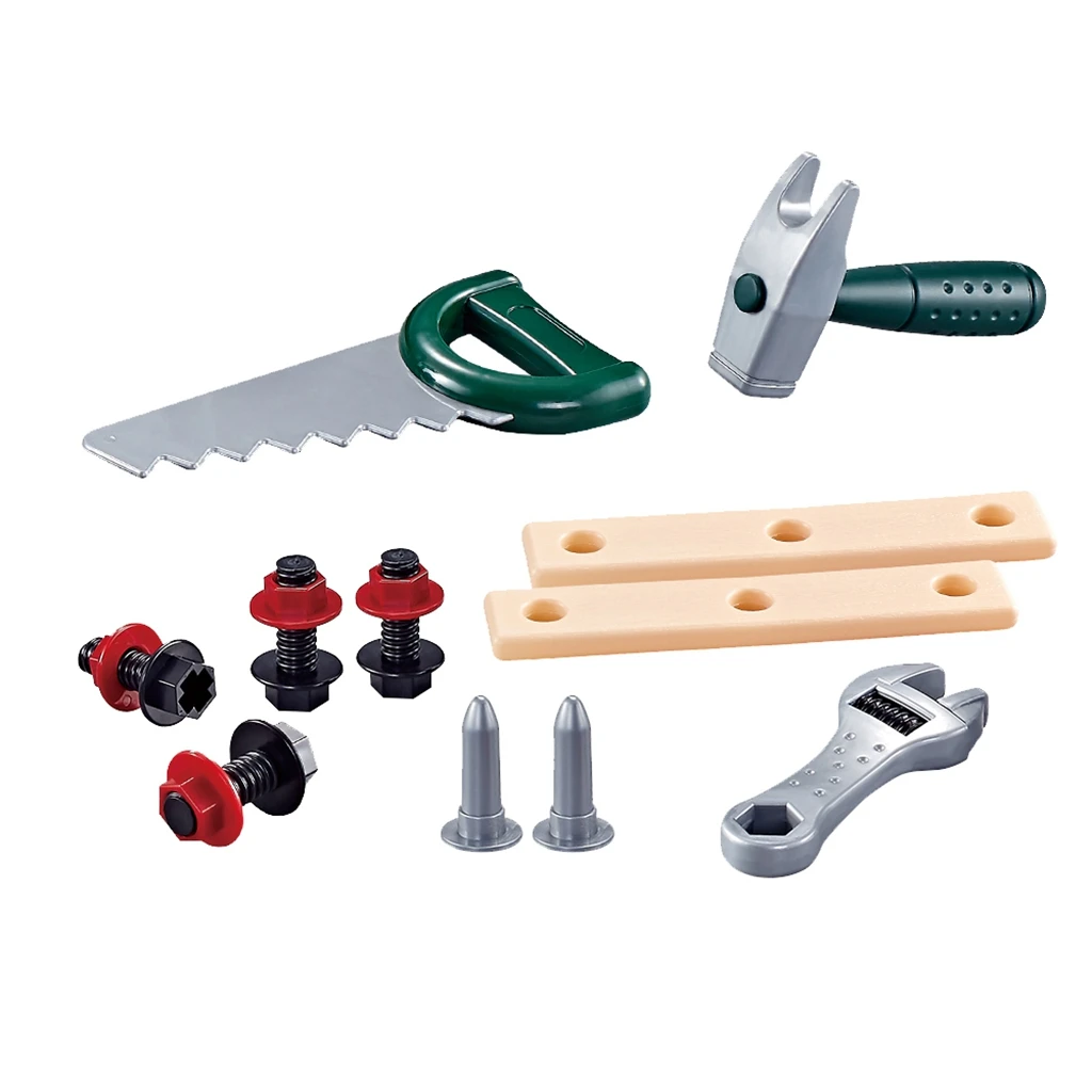 Durable Kids Tool Set with Electronic Drill and Pretend Play Construction Accessories + Storage Case, Children Educational Toys