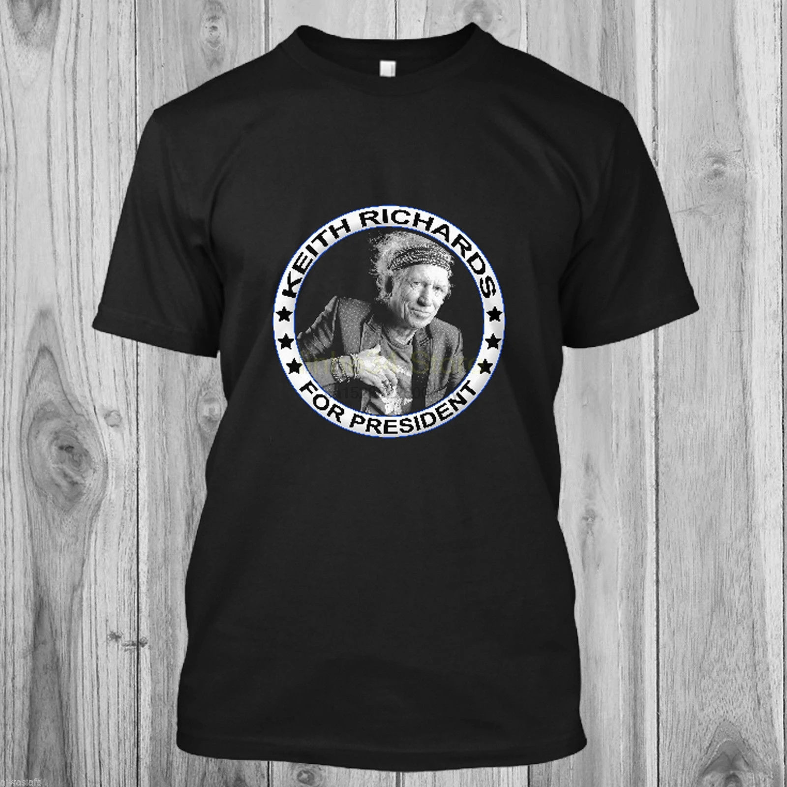 Классическая мужская рубашка с коротким рукавом новая футболка Keith Richards For President