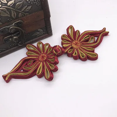 1 пара китайских лягушек застежка узел застежки кнопки ручной работы Cheongsam Tang костюм декоративные пуговицы для рукоделия швейные принадлежности - Цвет: C