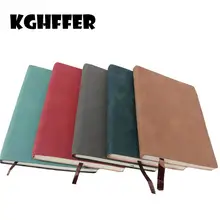 A6 Pocket Portable Notepad Sheepskin Leather Notes 80 Sheets / 160 Pages Diary Nature Colorful Life Daily Notes Good Portable