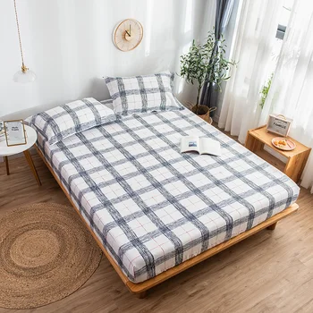 

Mererock Cotton Bed Mattress Fitted Sheet with Elastic Band Skin-friendly Mattress Protector Cover Four Corners Bed Sheet