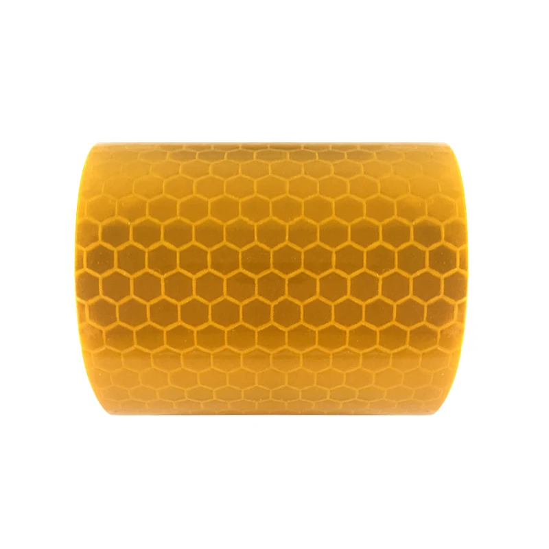 Honeycomb golden Автомобиля светоотражающая лента безопасности Стикеры стайлинга автомобилей Self липкая сигнальная лента автомобилей светоотражающие полосы Авто внешние аксессуары - Цвет: Honeycomb golden