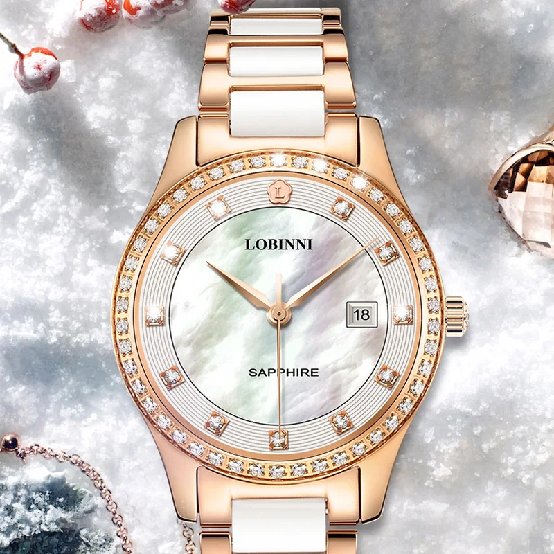 Switzerland Women Watches Luxury Brand Calender Display Japan Citizen Quartz Female Women's Clock Sapphire Lady Gift | Наручные часы