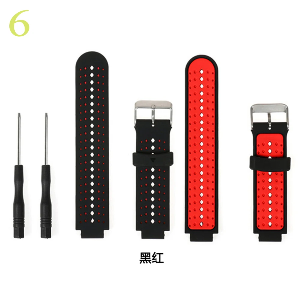 6 Силиконовый ремешок для часов браслет для Garmin Forerunner для Garmin Forerunner220/230/235/620/735/S20/S5/S6 умные аксессуары - Цвет: 6