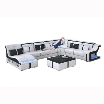 

Velvet hanf linen hemp fabric sectional sofas Living Room Sofa set furniture alon couch puff asiento muebles de sala canape U