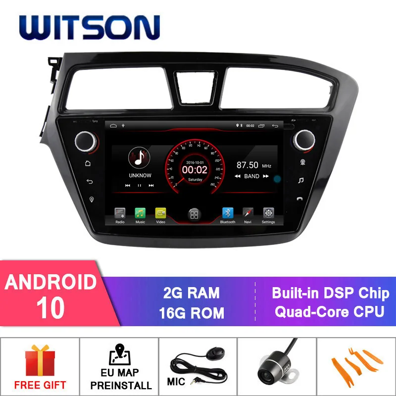 WITSON Android 10 0 IPS HD экран для HYUNDAI I20 2015 автомобильный DVD GPS стерео 4 Гб RAM + 64 FLASH 8 Octa Core