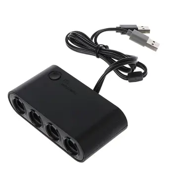 

3 In 1 4 Ports GC Handle to Wiiu/PC/Switch Converter Adapter for PC Game GameCube GC Controllers Accessories