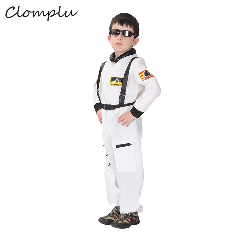Clomplu/Детский костюм на Хеллоуин для мальчиков; Детский костюм астронавта для косплея; костюмы на Хэллоуин в стиле аниме; один комплект размера плюс