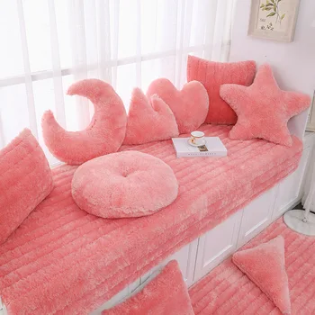 

Long Fluffy Rugs For Bedroom Bay Window Warm Floor Carpet Living Room Sofa Area Rug Multi-usage Chair Sofa Area Cover Tatami Mat