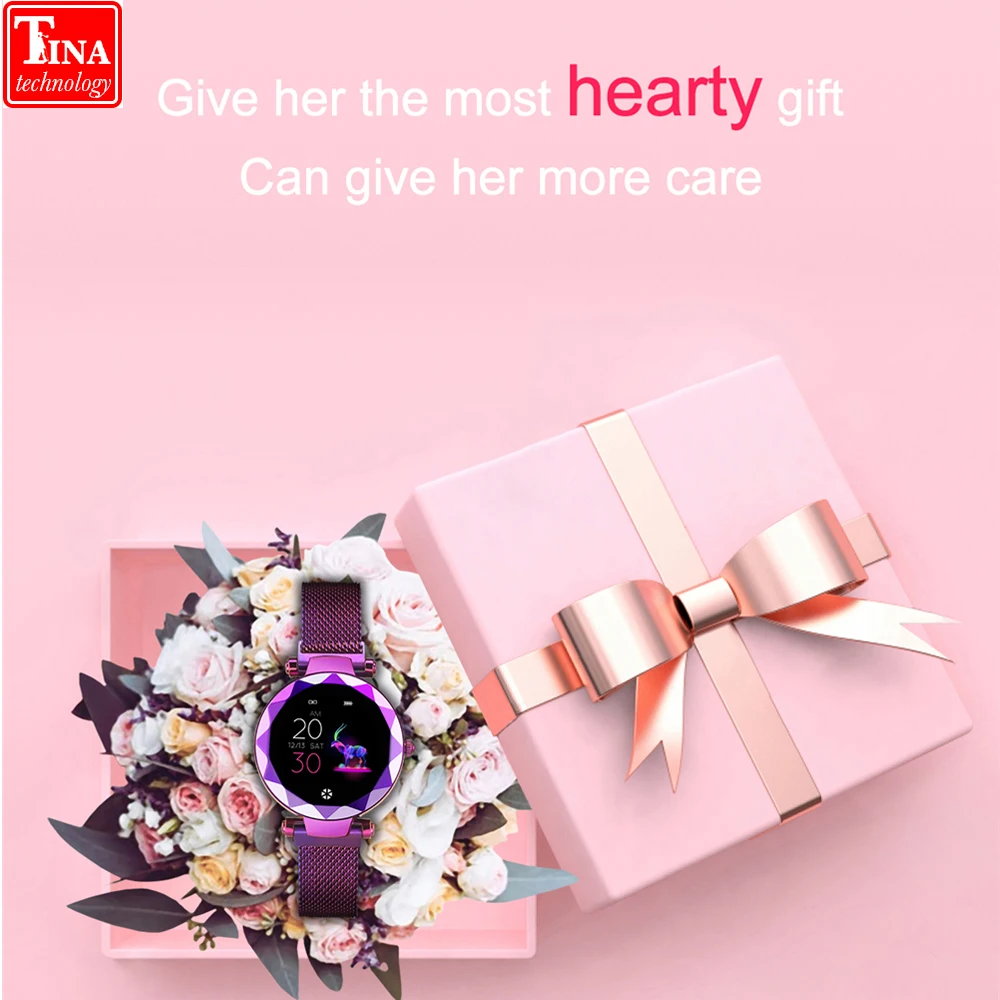 

Lady HI18 Smart Watch IP67 Waterproof Women Smart Bracelet Heart Rate Monitor Fitness Tracker Female Wristwatch Smart Band