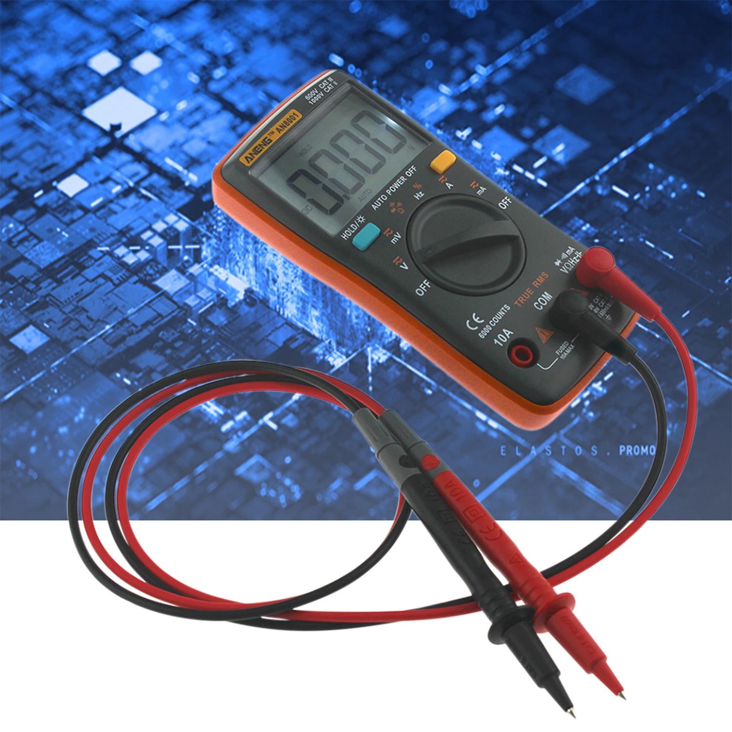 ANENG 6000 отсчетов True RMS Многофункциональный цифровой мультиметр Вольтметр Амперметр ручной Мини Универсальный измеритель высокой точности