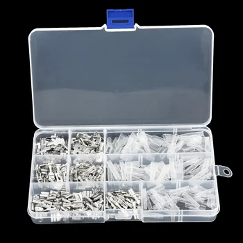 

US 270xFemale &Male Spade Wire Terminal Connectors 2.8/4.8/6.3mm Crimp Kits Set Home Garden Supplies