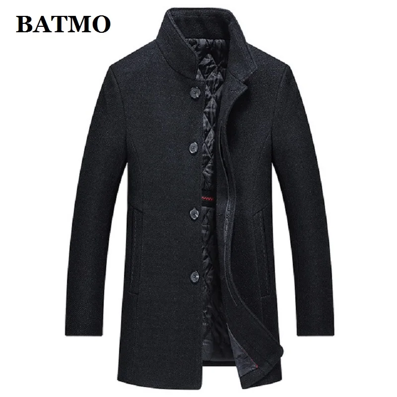 BATMO/Новое поступление, зимний высококачественный шерстяной Тренч для мужчин, мужские шерстяные повседневные куртки, большие размеры M-4XL AL51