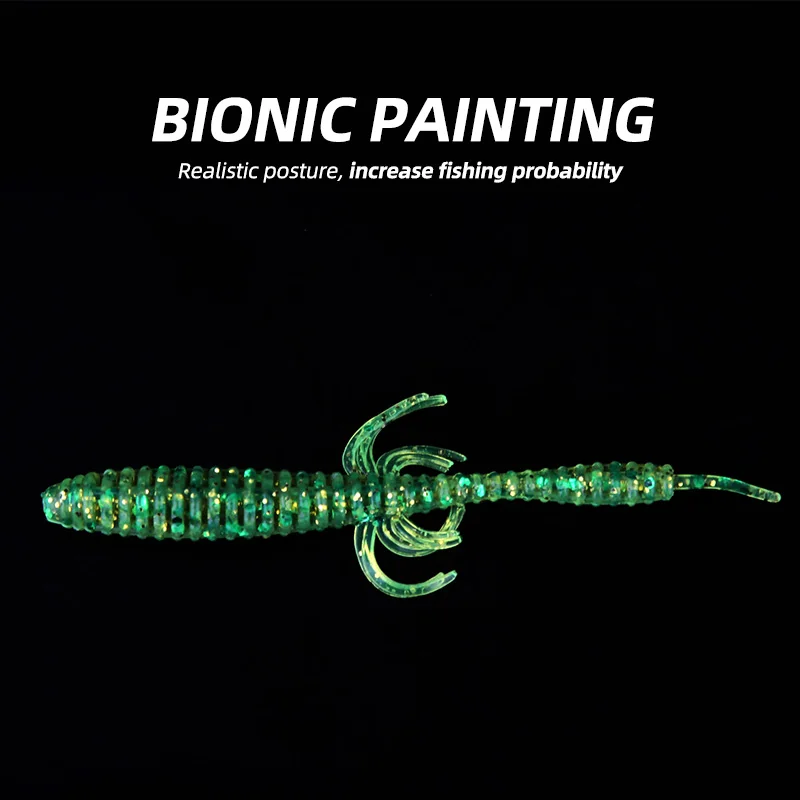 ARDEA fishing soft lure 75mm 1.3g 15pcs/bag Fishing Artificial Silicone Bass Pike Minnow Swimbait Plastic Baits Worm lure