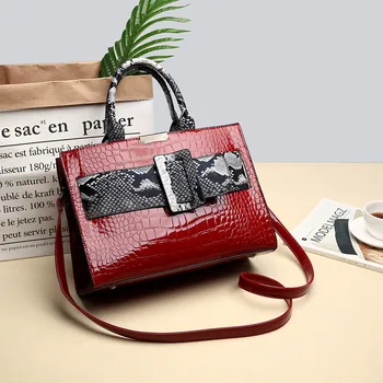 

Women's Messenger Bags Snake Skin Shoulder Bag Vintage Crossbody Bags Soft Leather Bag For Women Retro Zipper Handbags#g30