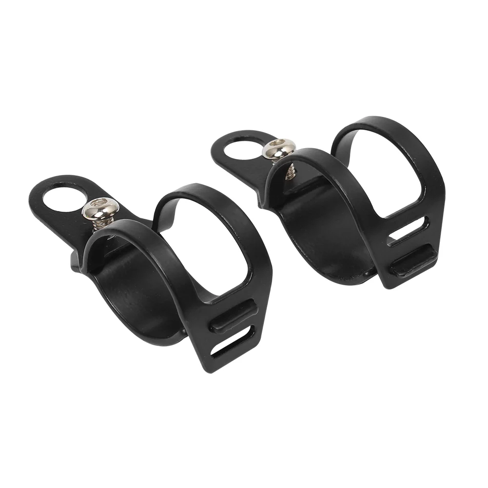 2pcs Retro Motorcycle Universal Modified Turn Signal Light Bracket Fork Mount Clamp Indicator Holder 35-39mm Pair Black | Автомобили и