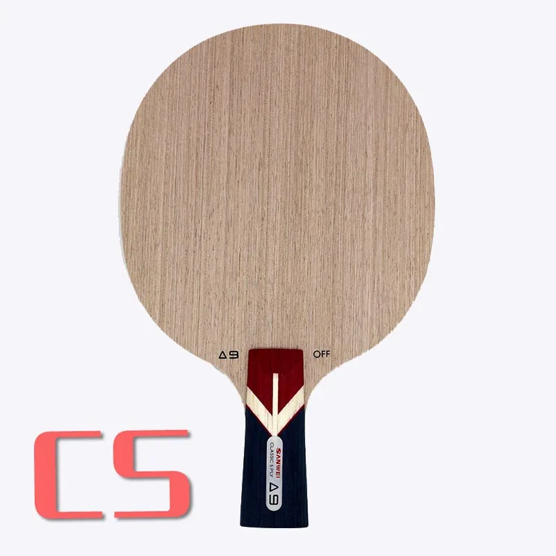 penhold short CS Sanwei A9(5 слоев, ядро Ayous, петля) Настольный теннис лезвие ракетка для Пинг-Понга Летучая мышь весло - Цвет: penhold short CS