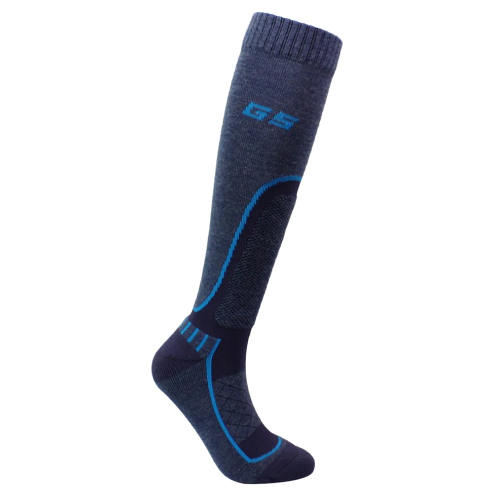 Adult Child Wool Blend Holding Winter Warm Ski Snow Stretchy Long Socks Winter Ski Socks