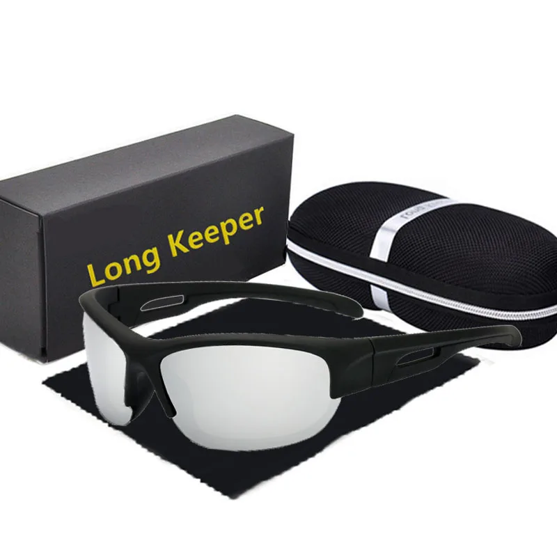 Silver Lens Мужские поляризационные Квадратные Солнцезащитные очки longkeader для женщин, новинка, винтажные мужские солнцезащитные очки для вождения, спортивные очки UV400, высокое качество - Цвет линз: Silver Lens