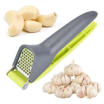 

Stainless Steel Garlic Press Metal Garlic Crusher Portable Chopper Quick Garlic Mincer Mini Garlic Chopper Kitchen Accessories