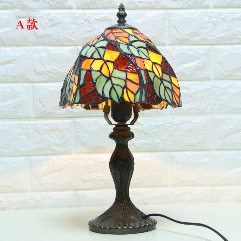 

Tiffany Table Lamp E27 Baroque Bedroom Bedside Lamp Creative Fashion Retro Table Lamp