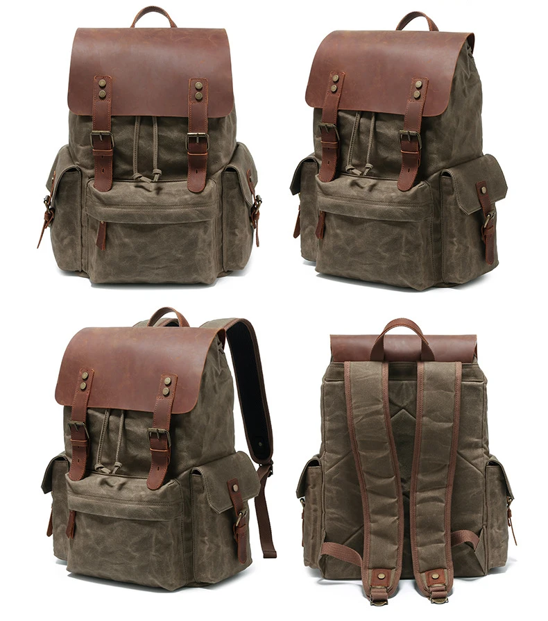 Waxed Canvas Backpack