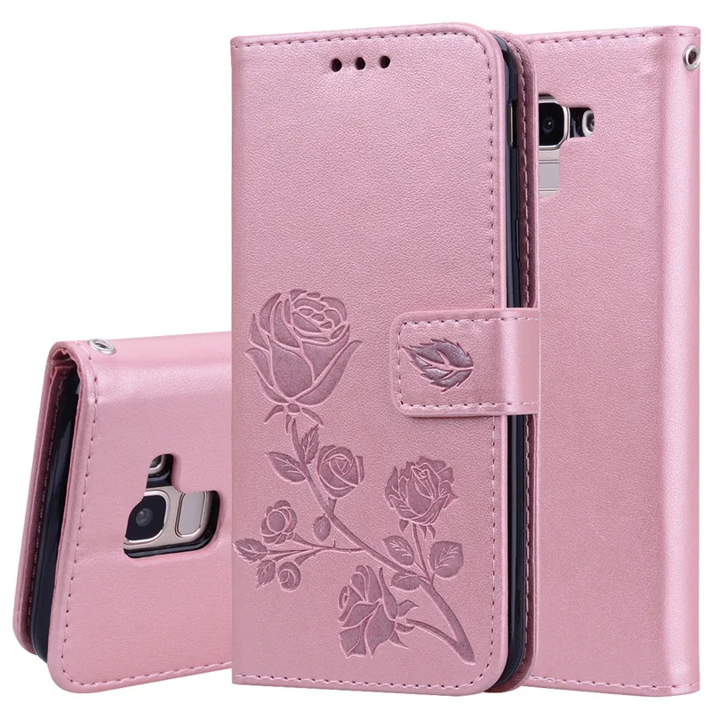Leather Phone Case For Samsung Galaxy A6 A8 Plus J2 J4 J6 J8 2018 J1 J3 J5 J7 2016 A7 A3 A5 2017 Flip Wallet Card Holder Cover samsung silicone