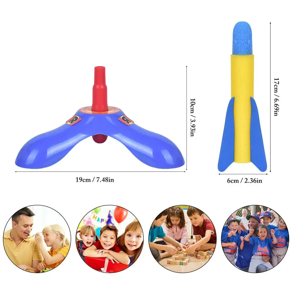 Science Kit комплект ракеты прыжок открытый игрушечные подарок с пусковой установкой