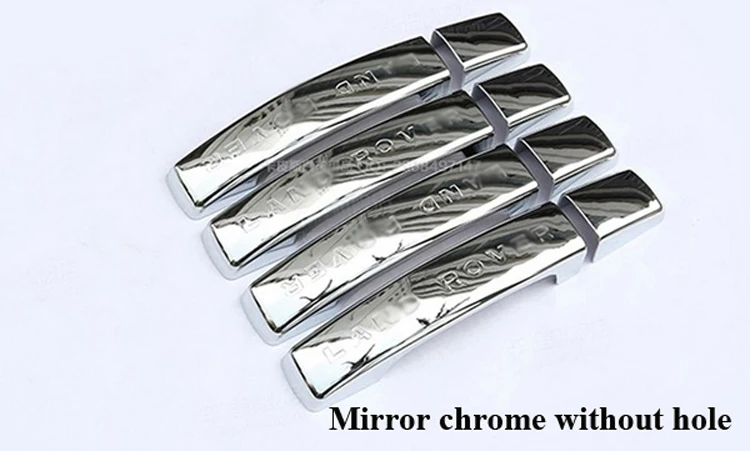8Pcs of Silver/Black/Mirror Chrome Car Door Handle Cover Trim Sticker For Land Rover Discovery 3 For Discovery 4 LR4 2010