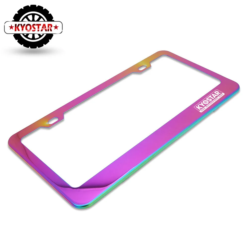 KD7047NE US stainless steel license plate frame Neochrome3