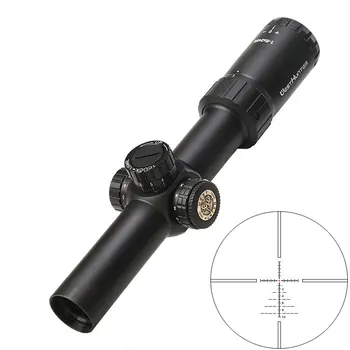 

WESTHUNTER 1-6x24IR Hunting Compact Riflescope Glass Etched Tactical Red Dot Scope Turrets Lock Reset Optics Sights For AK AR