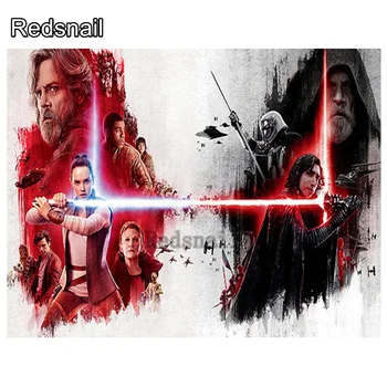 

5D DIY diamond painting Star Wars movie characters Cross stitch diamond embroidery display rhinestones pictures mosaic kit TT850