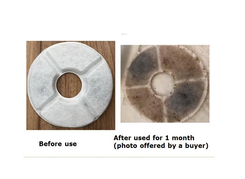 2PCS/4PCS/6PCS Activated Carbon Filters Charcoal Filter Replacement for Fountain for Cat Dog Pets Drink Water