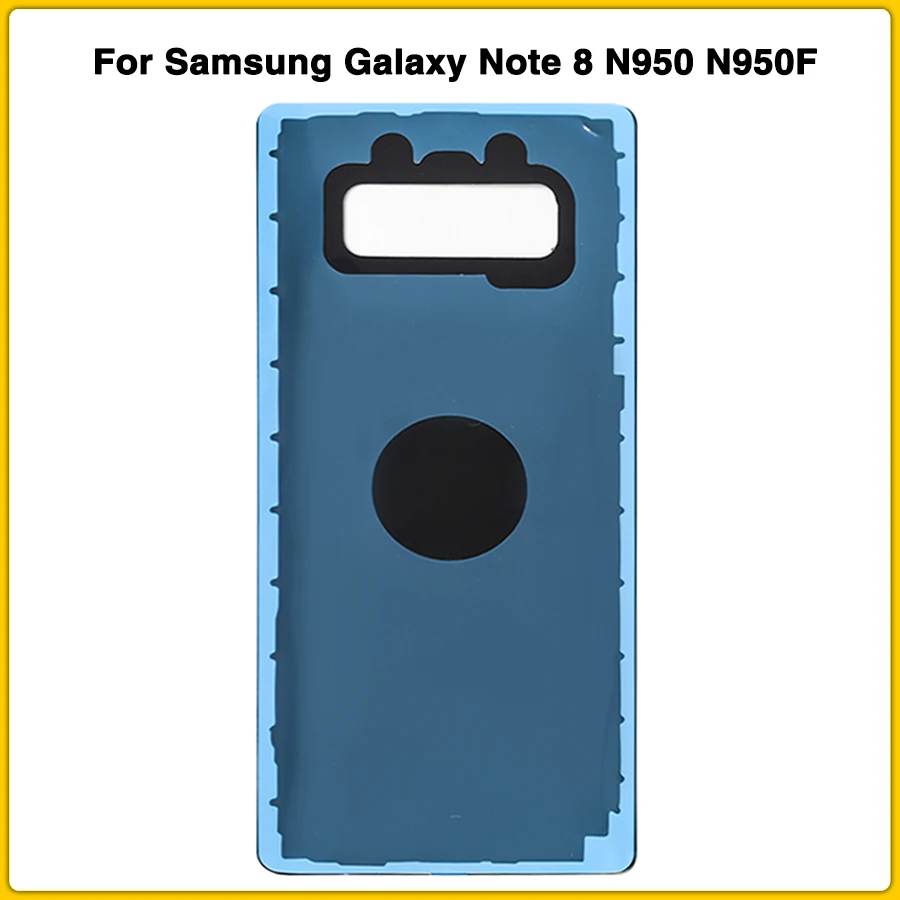 new Note8 Rear Housing Case For Samsung Galaxy Note 8 N950 N950F Battery Back Cover Door Rear Cover With Sticker Adhesive