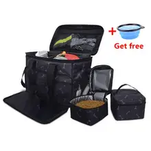 Переносная переноска для собак, рюкзак для питомцев, переноска для кошек, переносная дорожная сумка для маленьких собак, сумка для домашних животных и 2 сумки для переноски еды, 1 миска