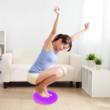 

Inflatable Yoga Balance Mat Ball Point Foot Massage Fitness Exercise Explosion-Proof Equipment Balance Training Device