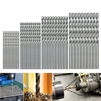 

50 Pcs HSS High Speed Steel Building Drill Bit Set Tool 1/1.5/2/2.5/3mm