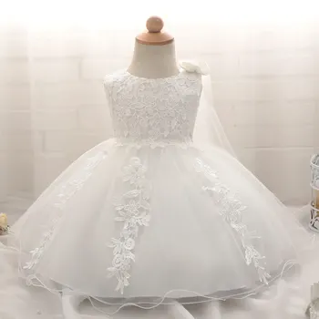 

Summer Baby Girls Dress Newborn Baby Lace Princess Dress for Baby 1st Year Birthday Dress White Lace Costume Infant Party Dress