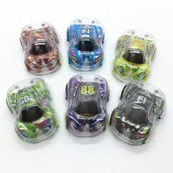 6PCS Cute Cartoon Infant Clockwork Pull Back Inertial Sliding Toy For Children Animal Car Toys For Kids Birthday Christmas Gift