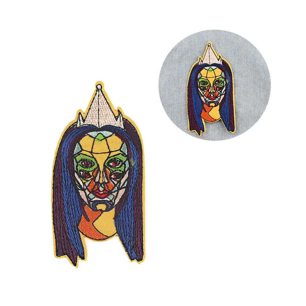 

R938 1pcs Queen Iron On Patches For Backpack Handbag Sew On Patches For T-shirt Jacket Backpack Diy Patch